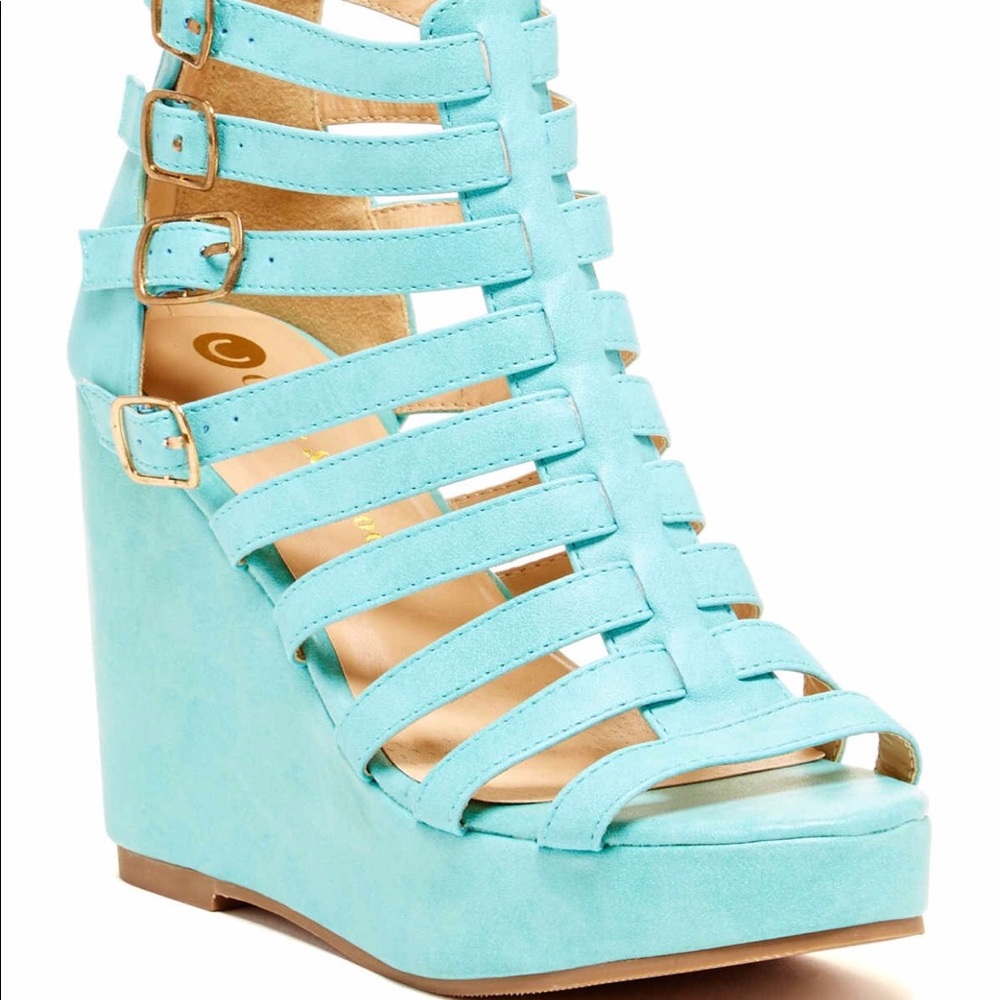 *Sale 50% Off* Blue Gladiator Heel